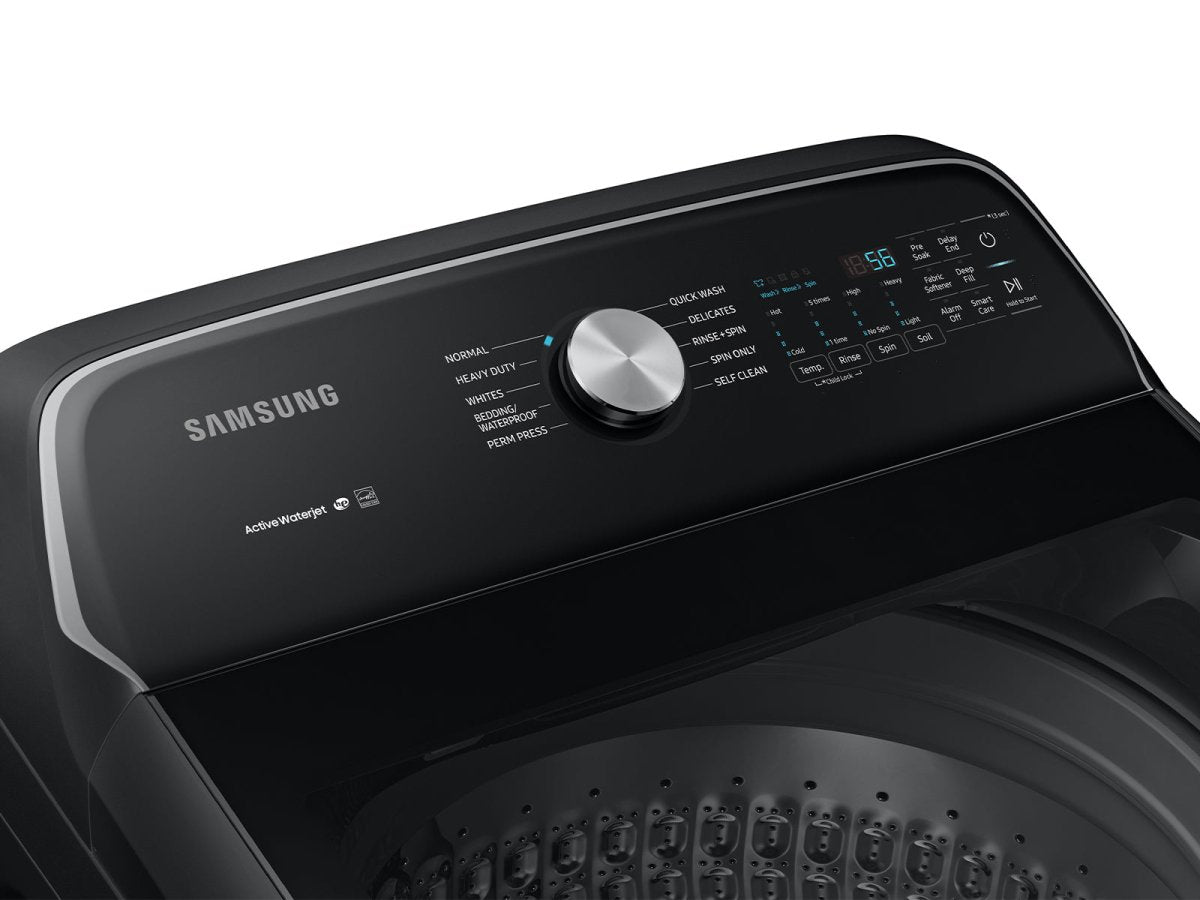 5.4 cu. ft. Fingerprint Resistant Black Stainless Top Load Washing Machine with Active WaterJet, ENERGY STAR - BUILDMYPLACE