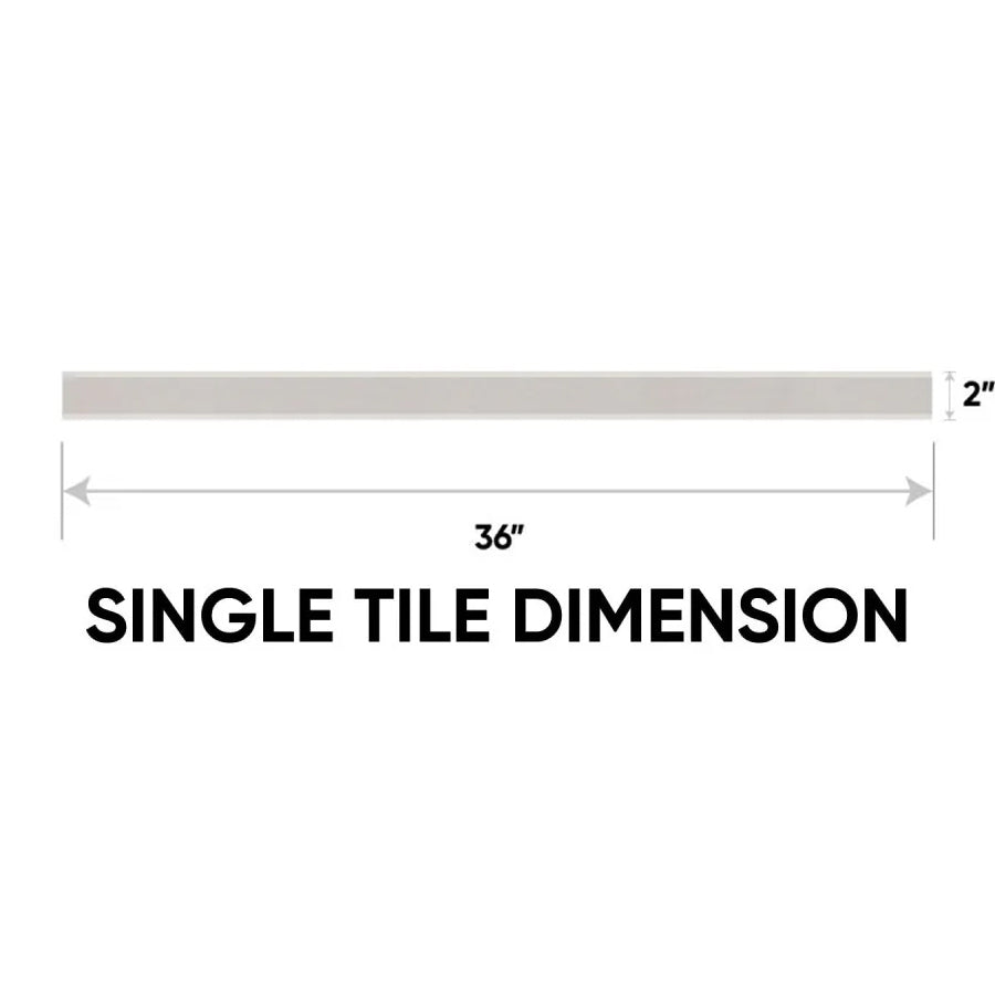 2 x 36 in. Marmiline Pearl Polished Engineered Stone Threshold