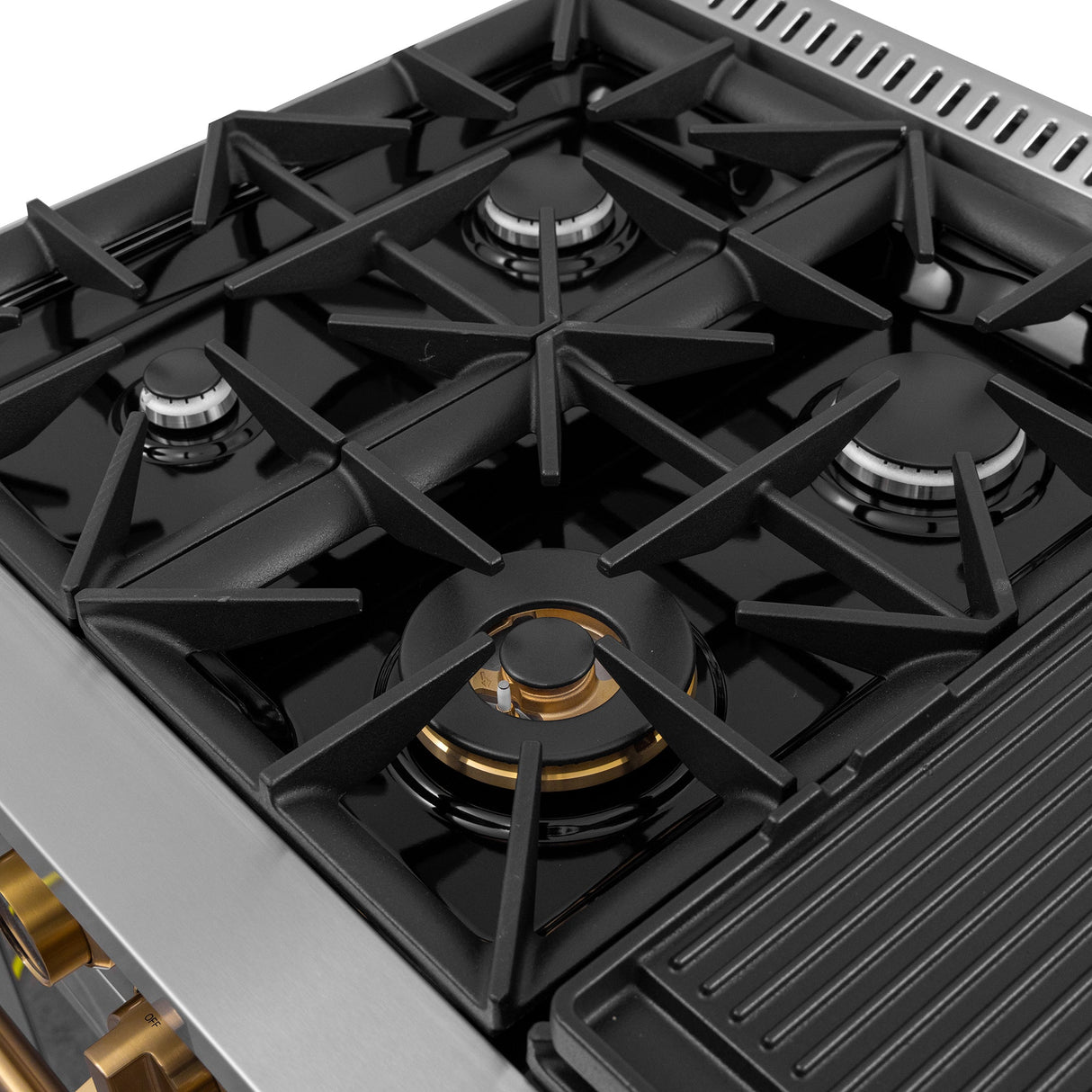 48 in. 6.7 cu. ft. 8 Burners Dual Fuel Range for Natural Gas in Stainless Steel with Kucht Horus Thermostat