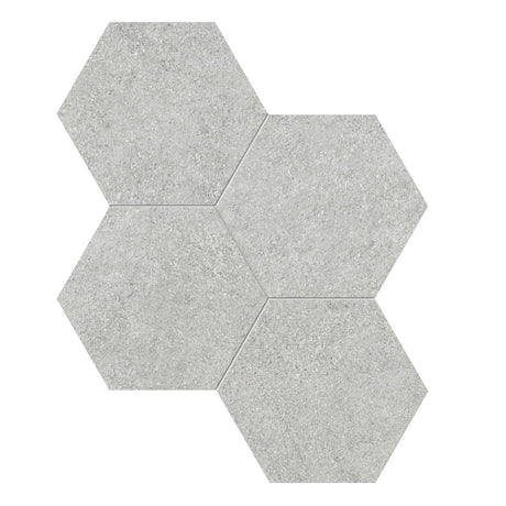 6 In Hexagon Mjork Ash Matte Color Body Porcelain Mosaic - BUILDMYPLACE