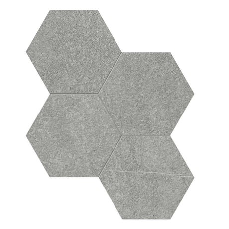6 In Hexagon Mjork Mica Matte Color Body Porcelain Mosaic - BUILDMYPLACE