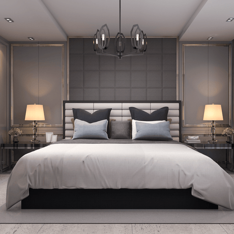 6 - Light Black Finish Chandelier Light with Snow Glass, E12 Base, Width 24" Height 10", 120V, Bulb Type B10, Socket type E12, Max wattage Per Socket 60W - BUILDMYPLACE