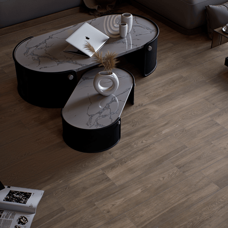 6 X 24 In Vintagewood Matte Pressed Glazed Porcelain - BUILDMYPLACE