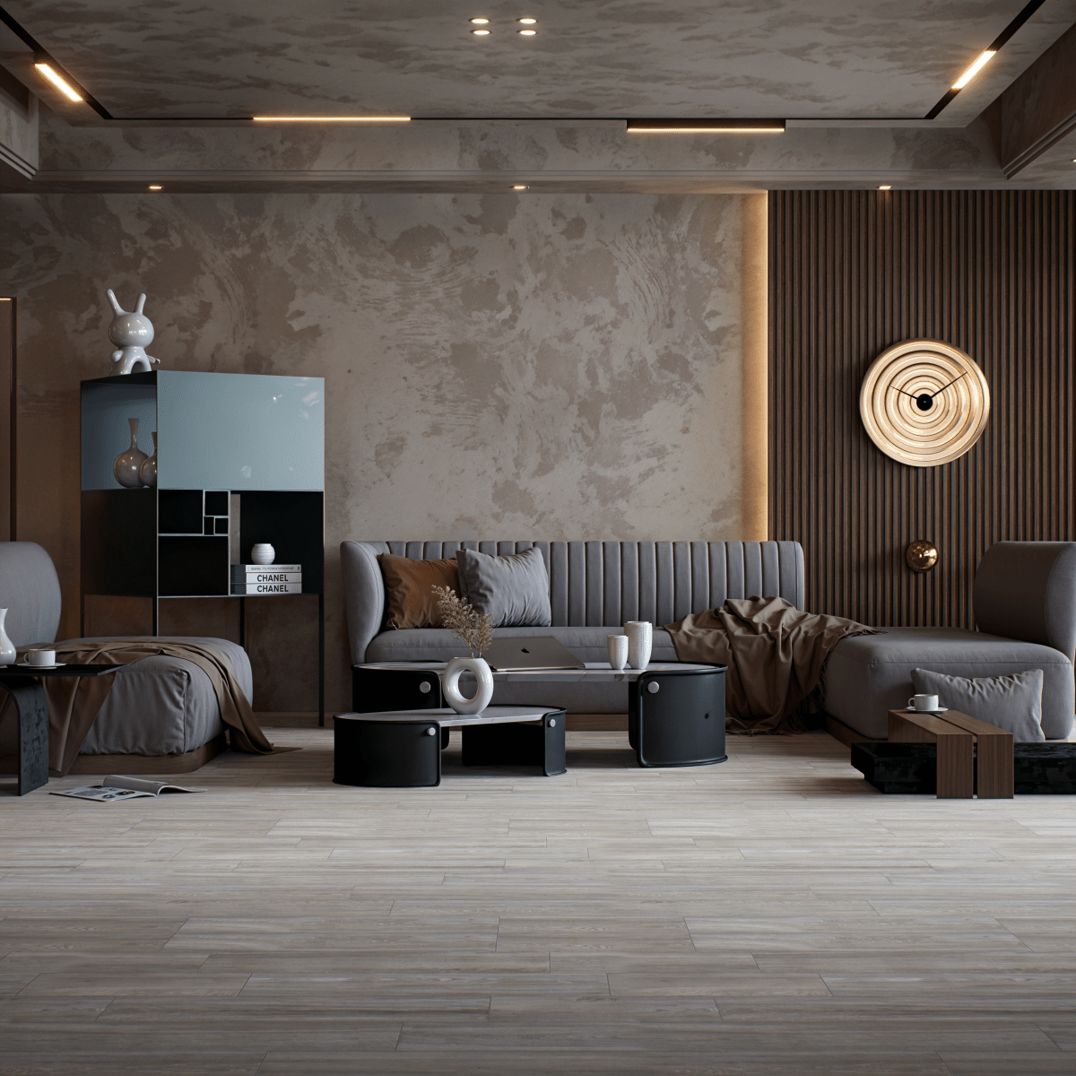 6 X 36 In Vintagewood Ash Matte Pressed Glazed Porcelain - BUILDMYPLACE