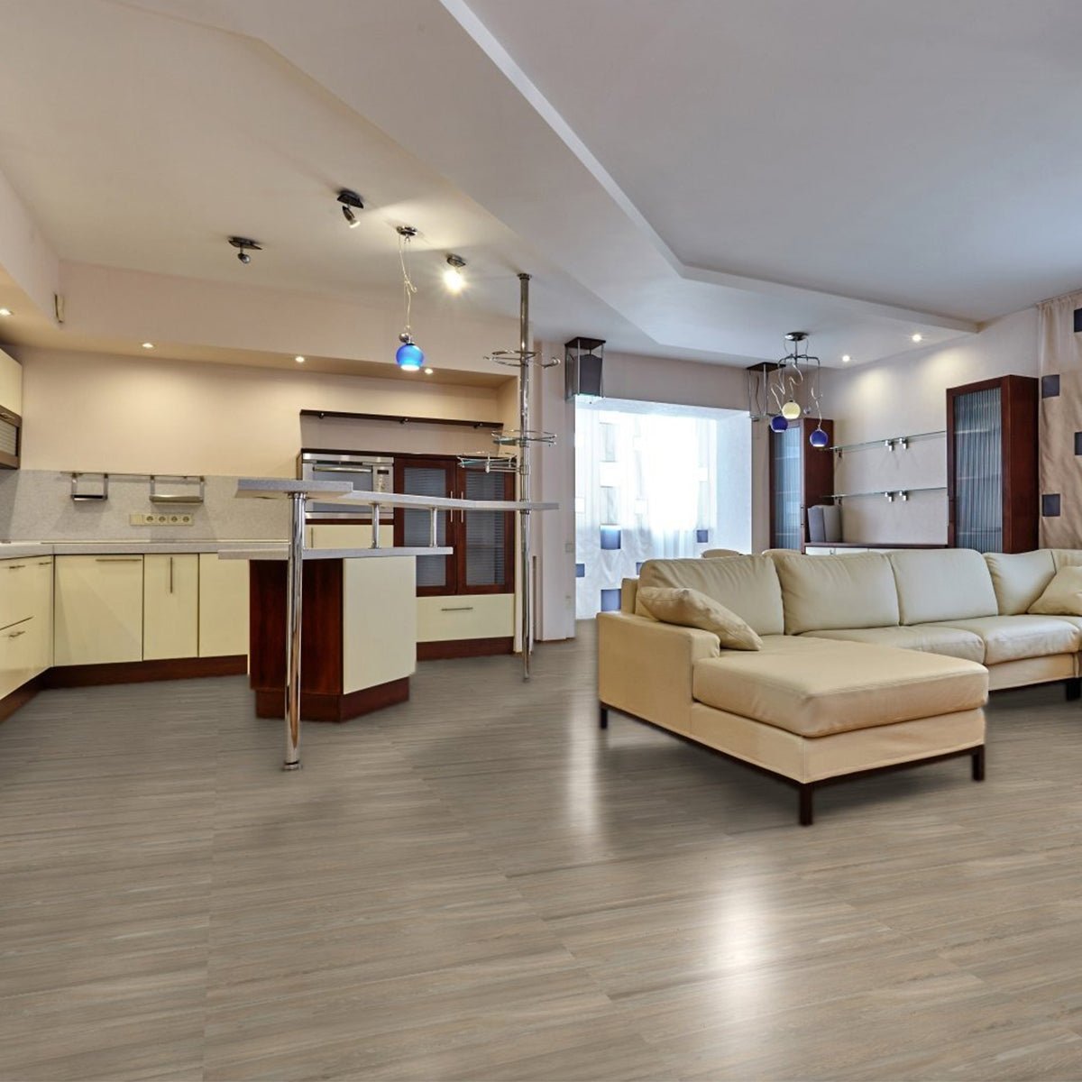 6 X 36 In Vintagewood Ash Matte Pressed Glazed Porcelain - BUILDMYPLACE