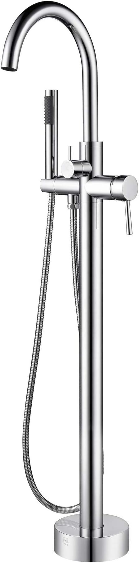 High Flow Freestanding Tub Filler, 44.7 x 8.5 x 9.65 inches