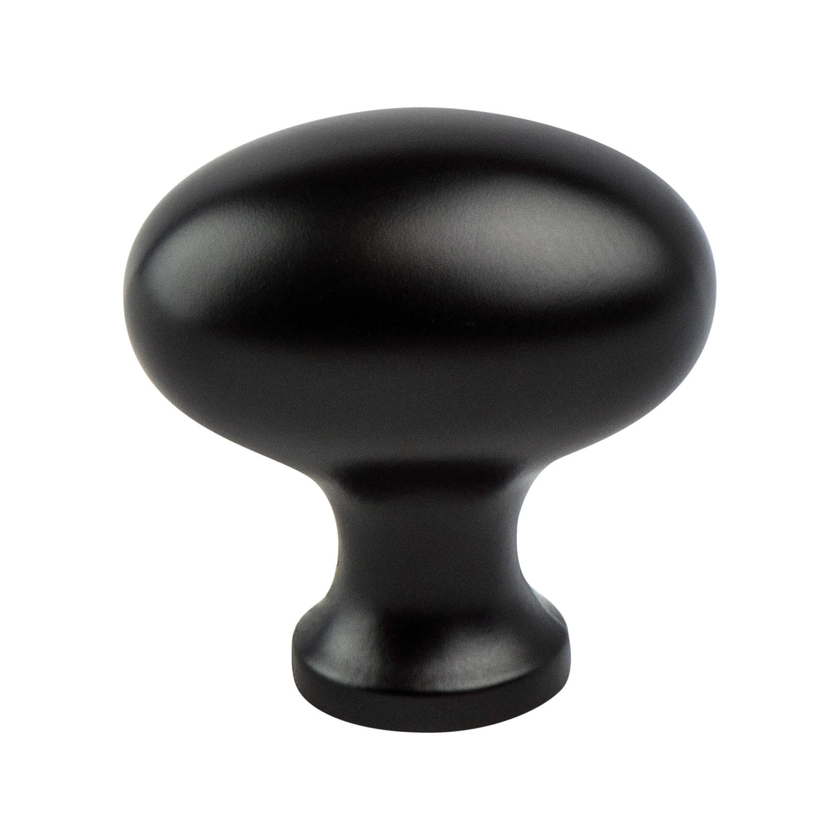 Valencia Matte Black Oval Knob