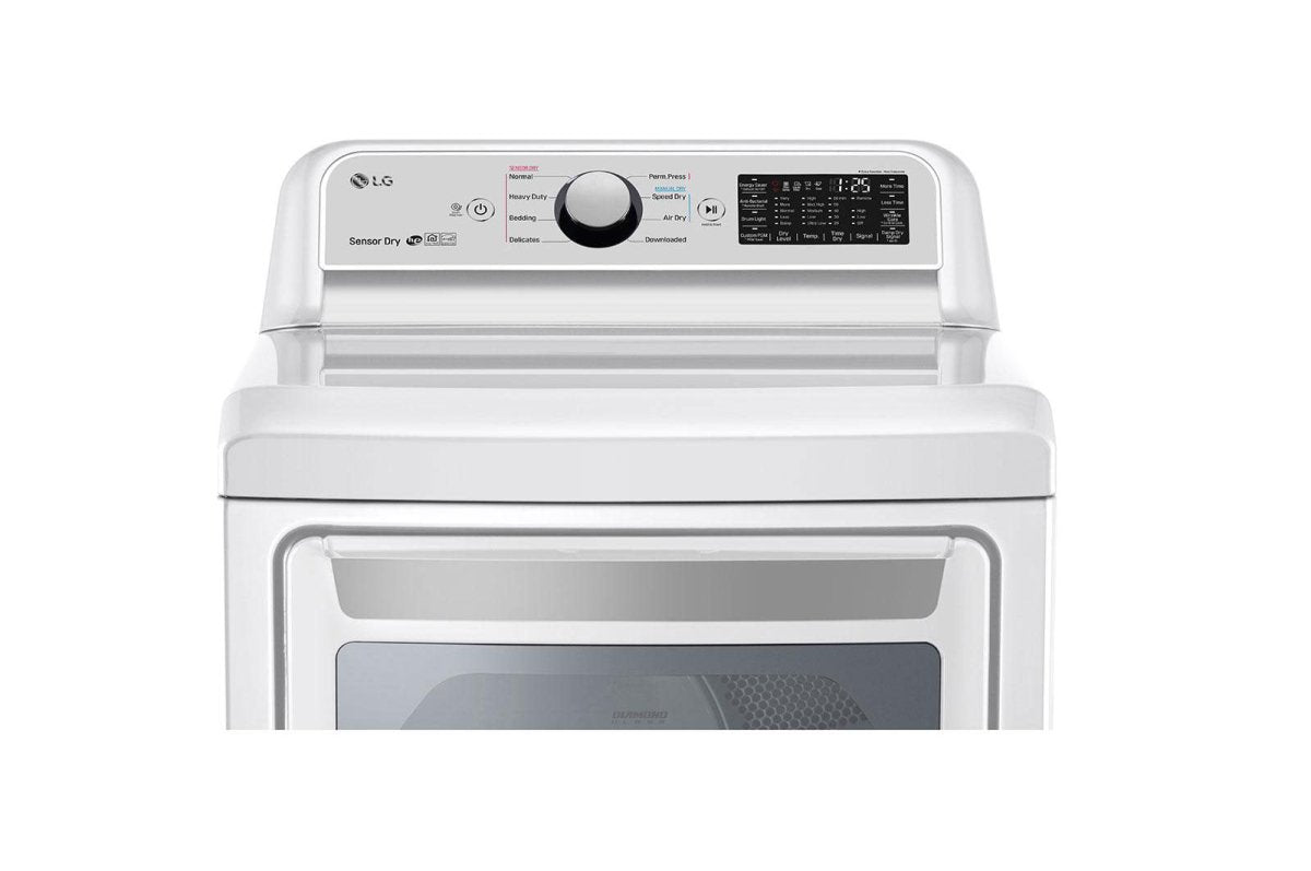7.3 cu. ft. Ultra Large Capacity Smart wi - fi Enabled Front Load Electric Dryer with Sensor Dry Technology - BUILDMYPLACE