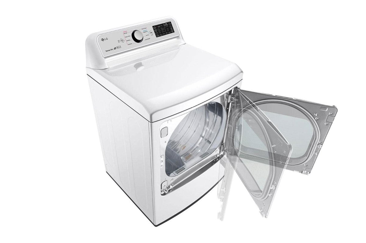 7.3 cu. ft. Ultra Large Capacity Smart wi - fi Enabled Front Load Electric Dryer with Sensor Dry Technology - BUILDMYPLACE