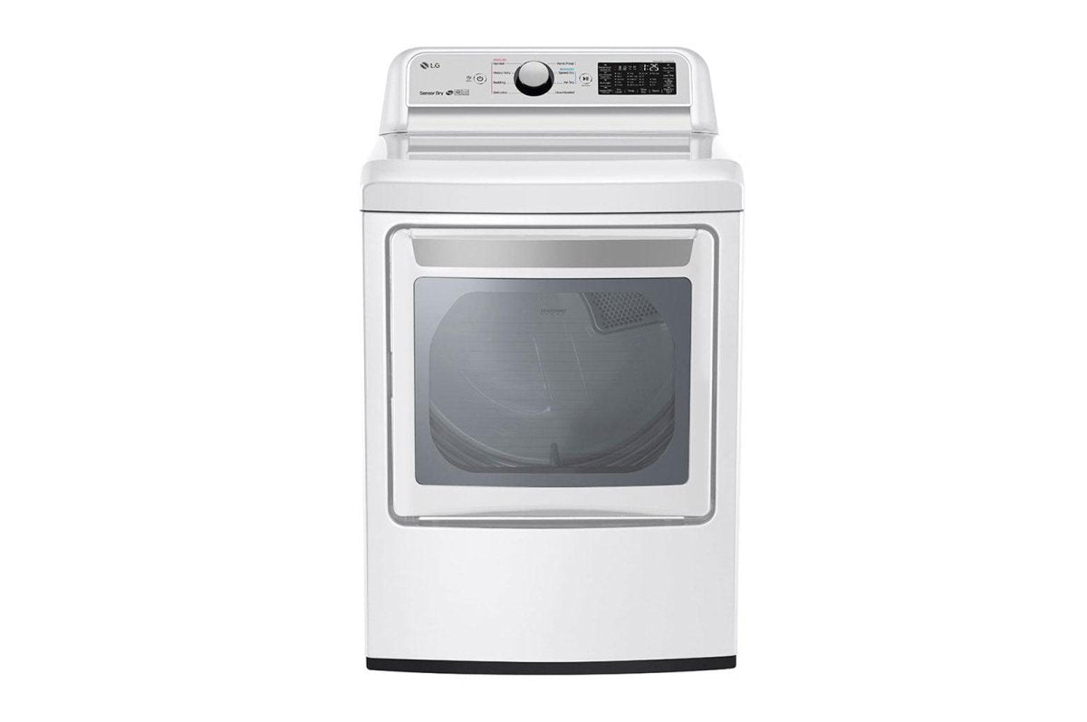 7.3 cu. ft. Ultra Large Capacity Smart wi - fi Enabled Front Load Electric Dryer with Sensor Dry Technology - BUILDMYPLACE