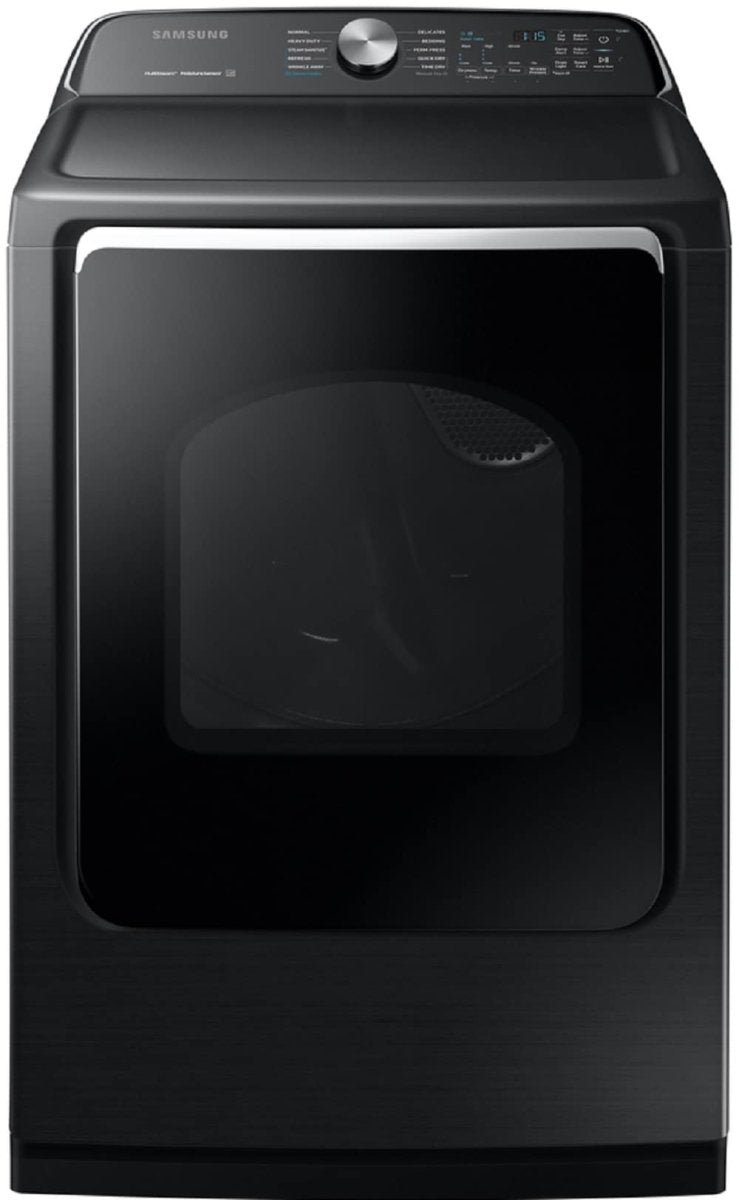 7.4 cu. ft. 240 - Volt Black Stainless Steel Electric Dryer with Steam Sanitize ENERGY STAR - BUILDMYPLACE