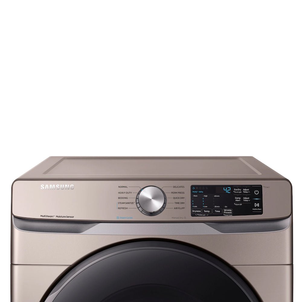 7.5 Cu. Ft. ELECTRIC Dryer With Multi - Steam Technology, Champagne - BUILDMYPLACE
