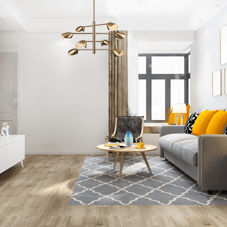 8 - Light Chandelier Ceiling Light, Curved Disk Shades, Brass Finish Hardware, Width 33.5" Height 18.5", 120V, Bulb Type B10, Socket type E12, Max wattage Per Socket 60W - BUILDMYPLACE