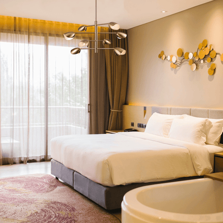 8 - Light Chandelier Ceiling Light, Curved Disk Shades, Brass Finish Hardware, Width 33.5" Height 18.5", 120V, Bulb Type B10, Socket type E12, Max wattage Per Socket 60W - BUILDMYPLACE