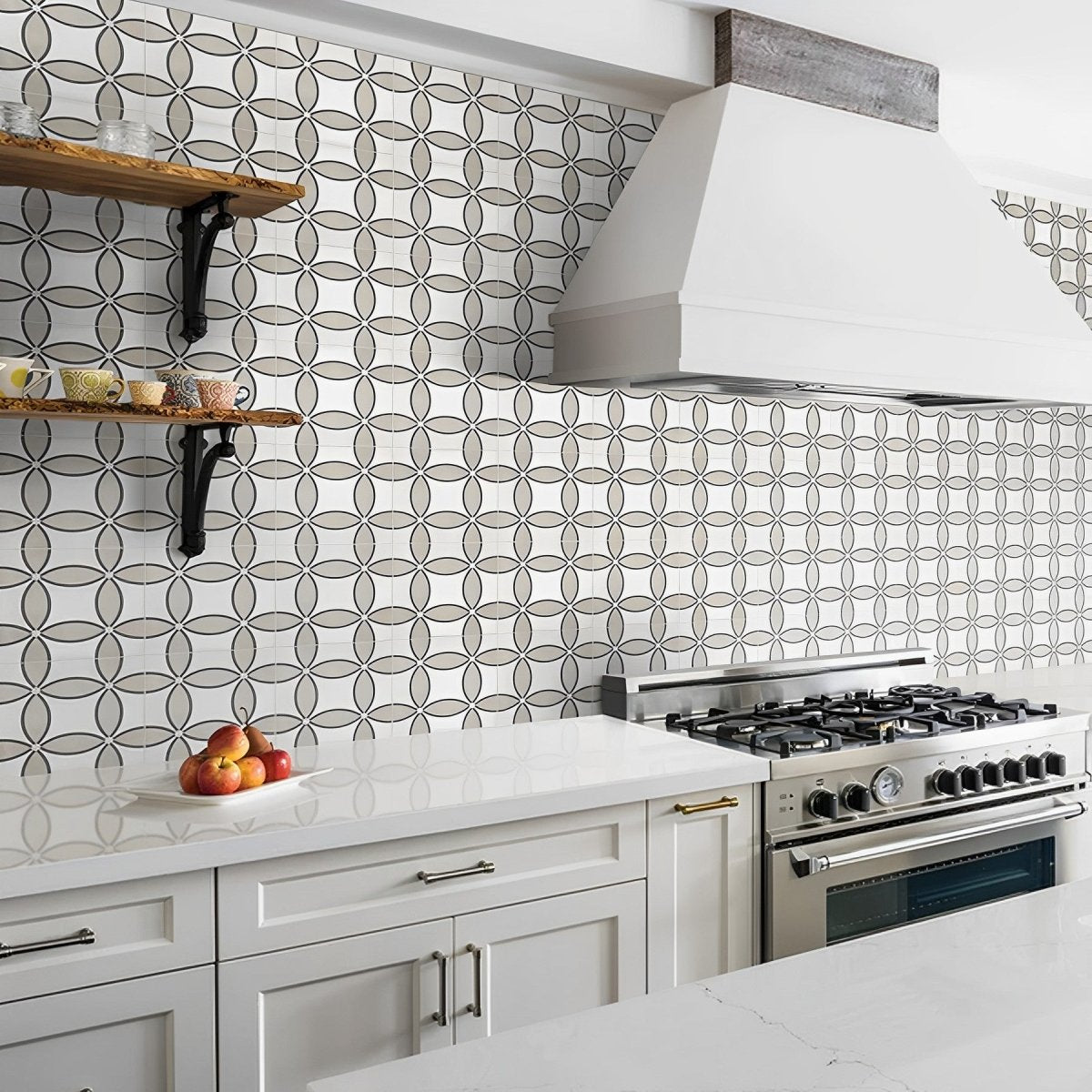 8 X 8 In Form Ice Zenith Matte Pressed Glazed Porcelain - BUILDMYPLACE