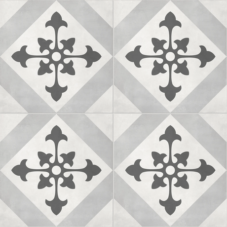 8 X 8 In Northstar Form Ice Matte Pressed Glazed Porcelain - BUILDMYPLACE