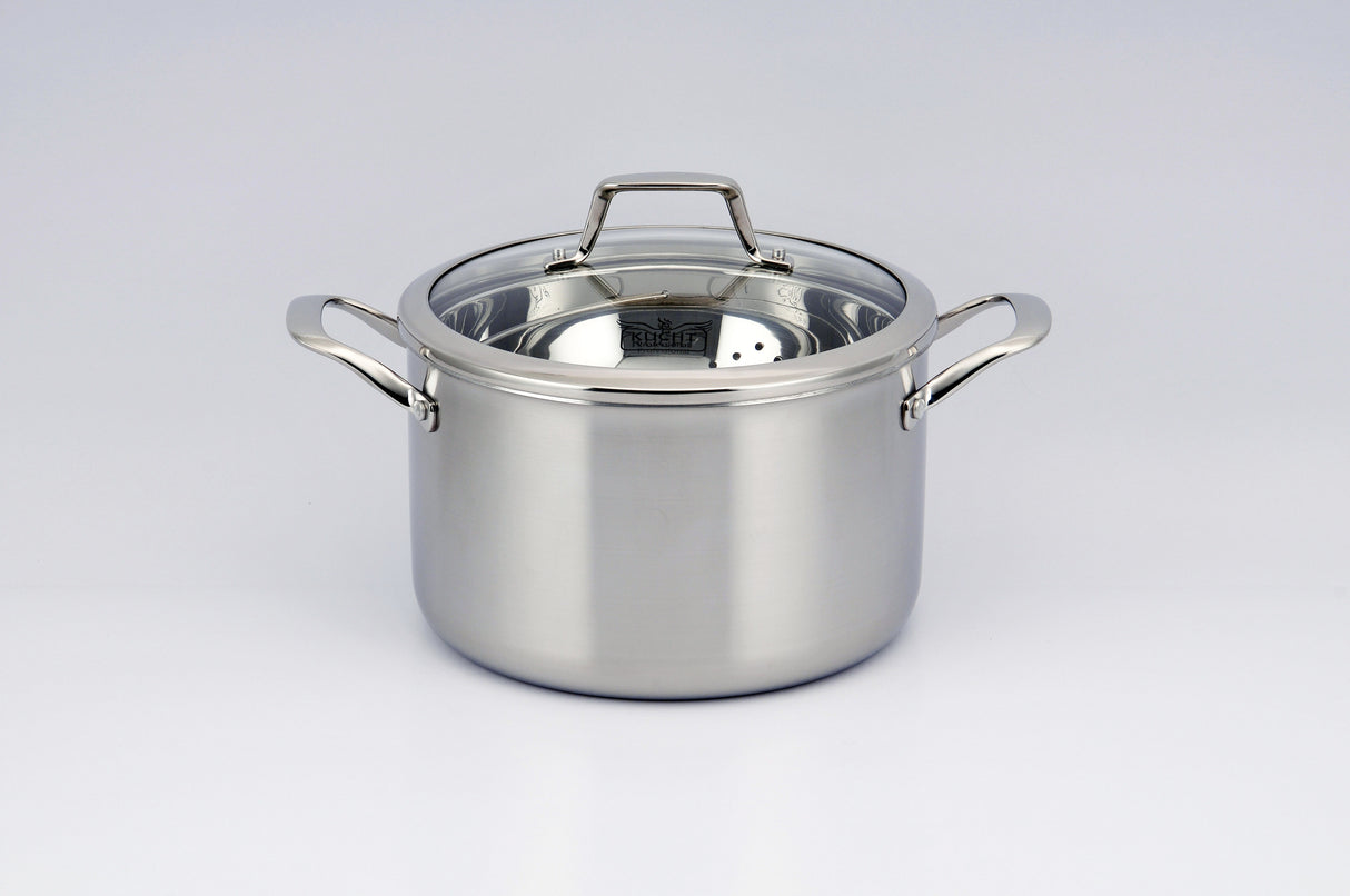 KUCHT Culinary Professional 3 Ply Stainless Steel 10 Piece Cookware Set