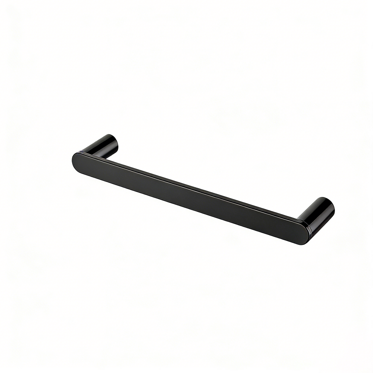 Ivanees 4-Piece Bathroom Accessories Set in Matte Black Finish – Stainless Steel Robe Hook, Towel Ring, Toilet Paper Holder & Towel Bar