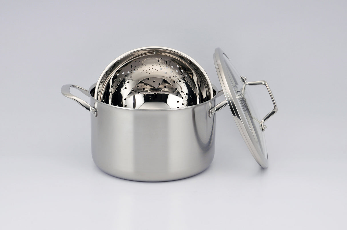 KUCHT Culinary Professional 3 Ply Stainless Steel 10 Piece Cookware Set