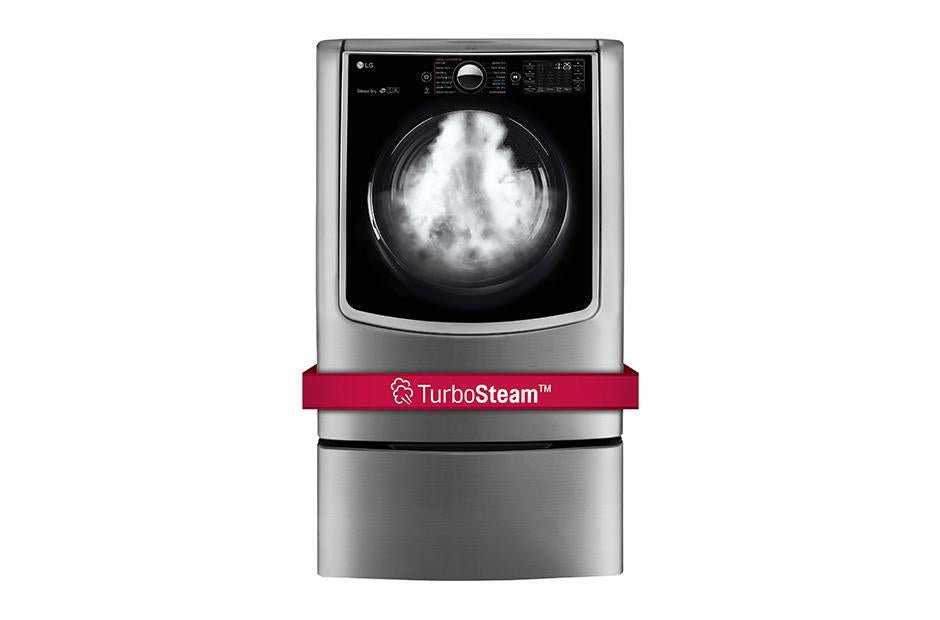 9.0 cu. ft. Large Smart wi - fi Enabled Gas Dryer w/ TurboSteam - BUILDMYPLACE