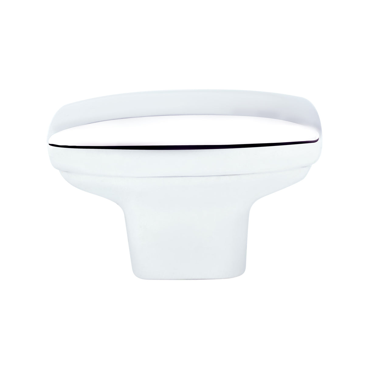 Transitional Advantage One Polished Chrome Rounded Rectangle Knob
