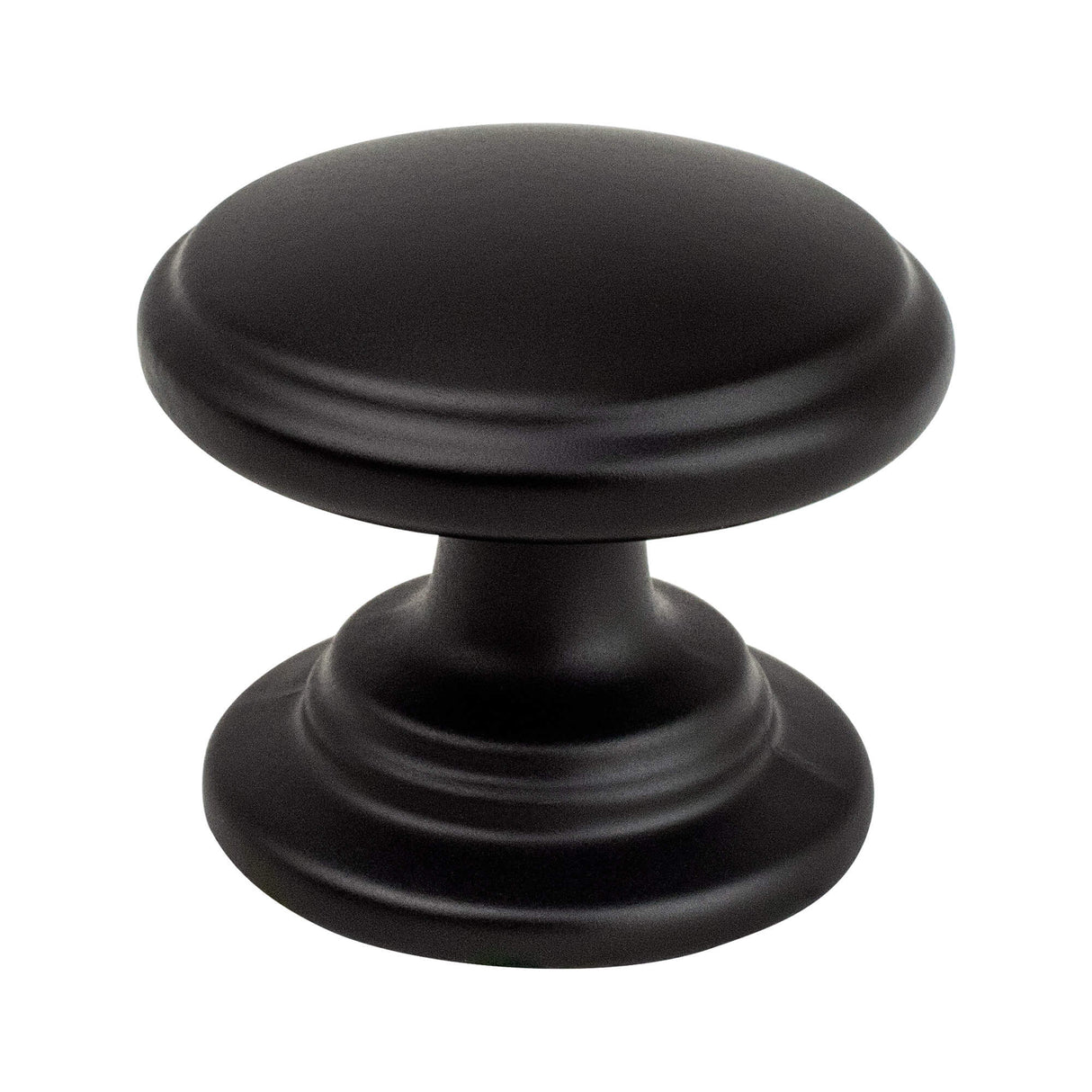 Traditional Advantage Two Matte Black Tiered Knob