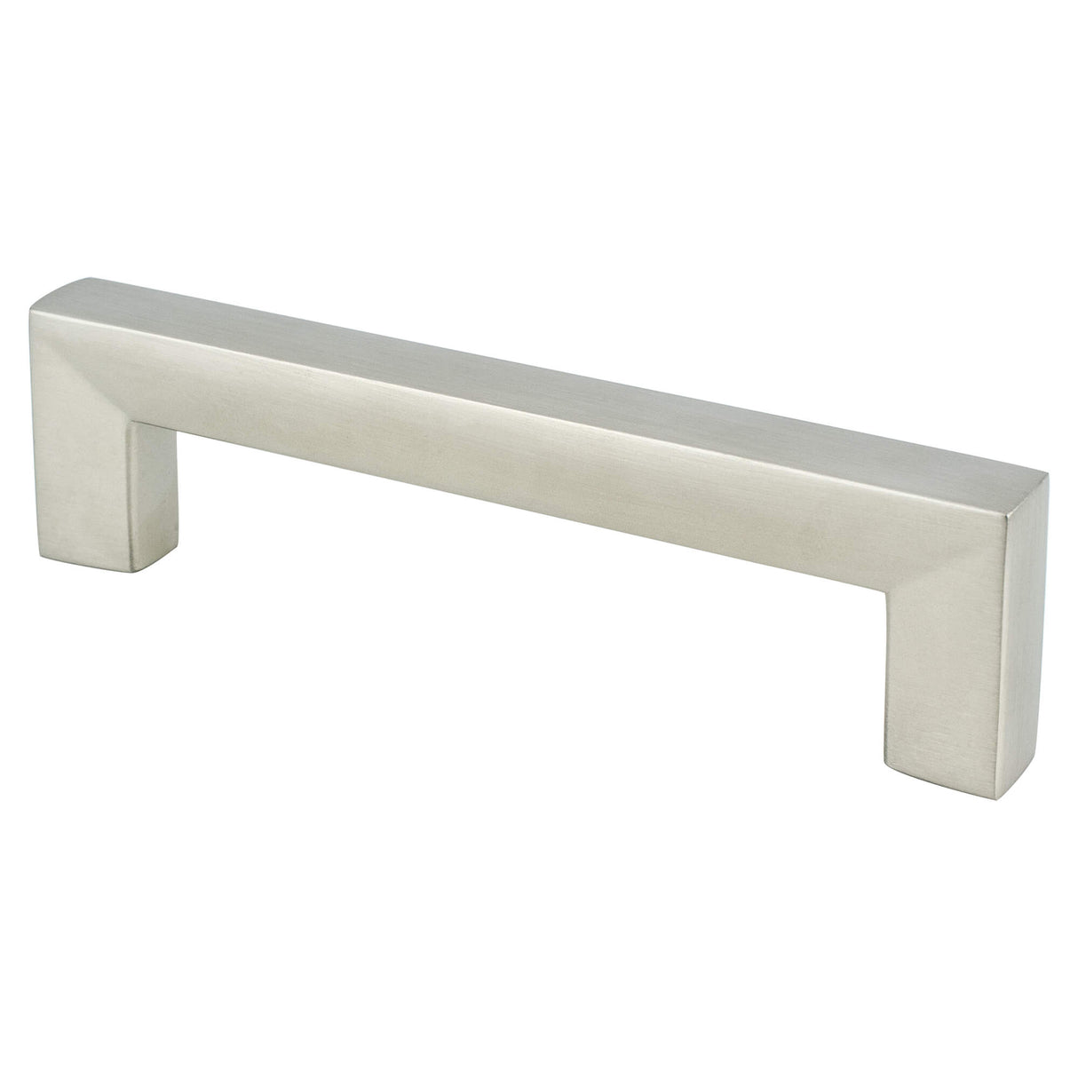 Square 96mm CC Brushed Nickel Pull