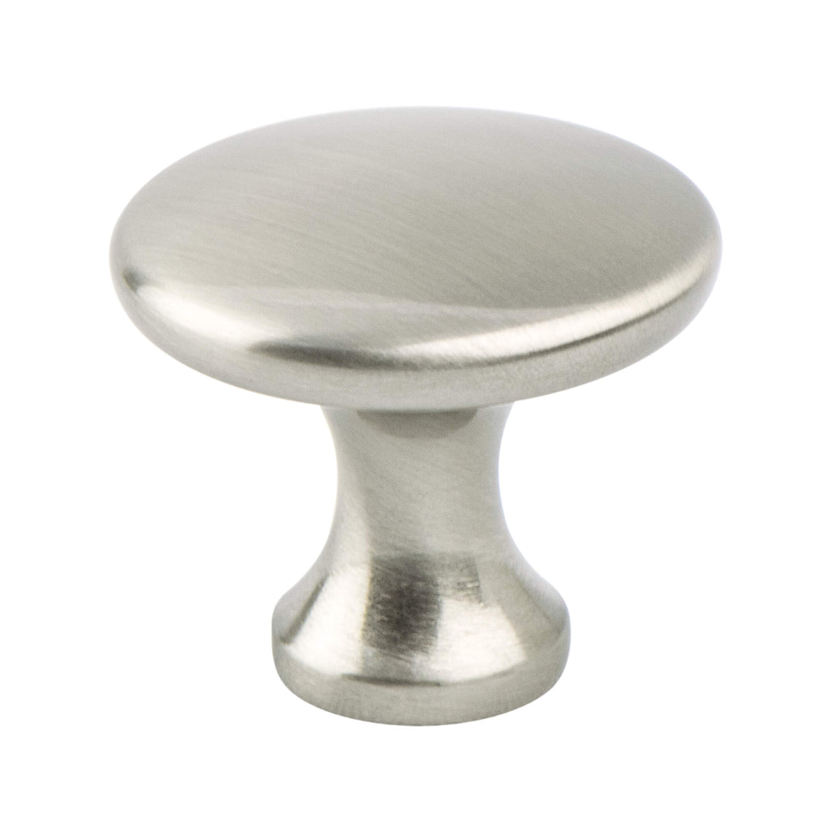 Contemporary Advantage Five Brushed Nickel Narrow Round Knob