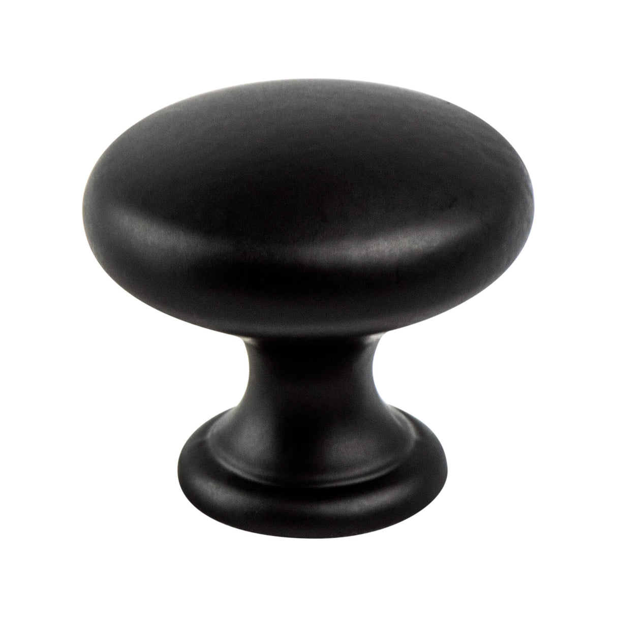 Contemporary Advantage Four Matte Black Wide Round Knob
