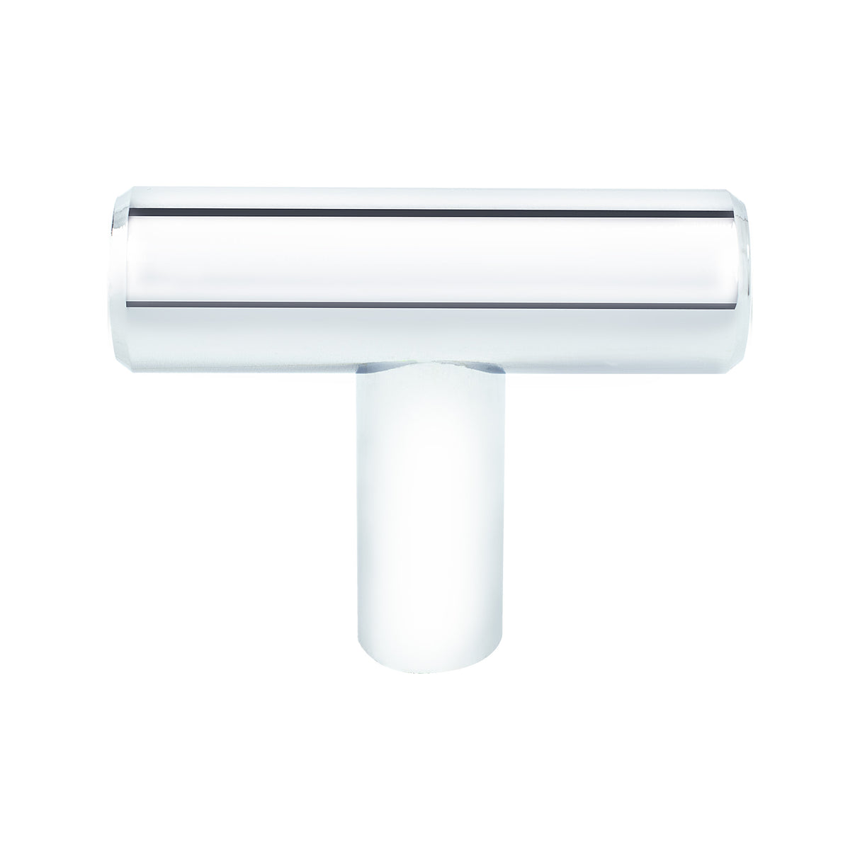 Transitional Advantage Two Polished Chrome T-Bar Knob
