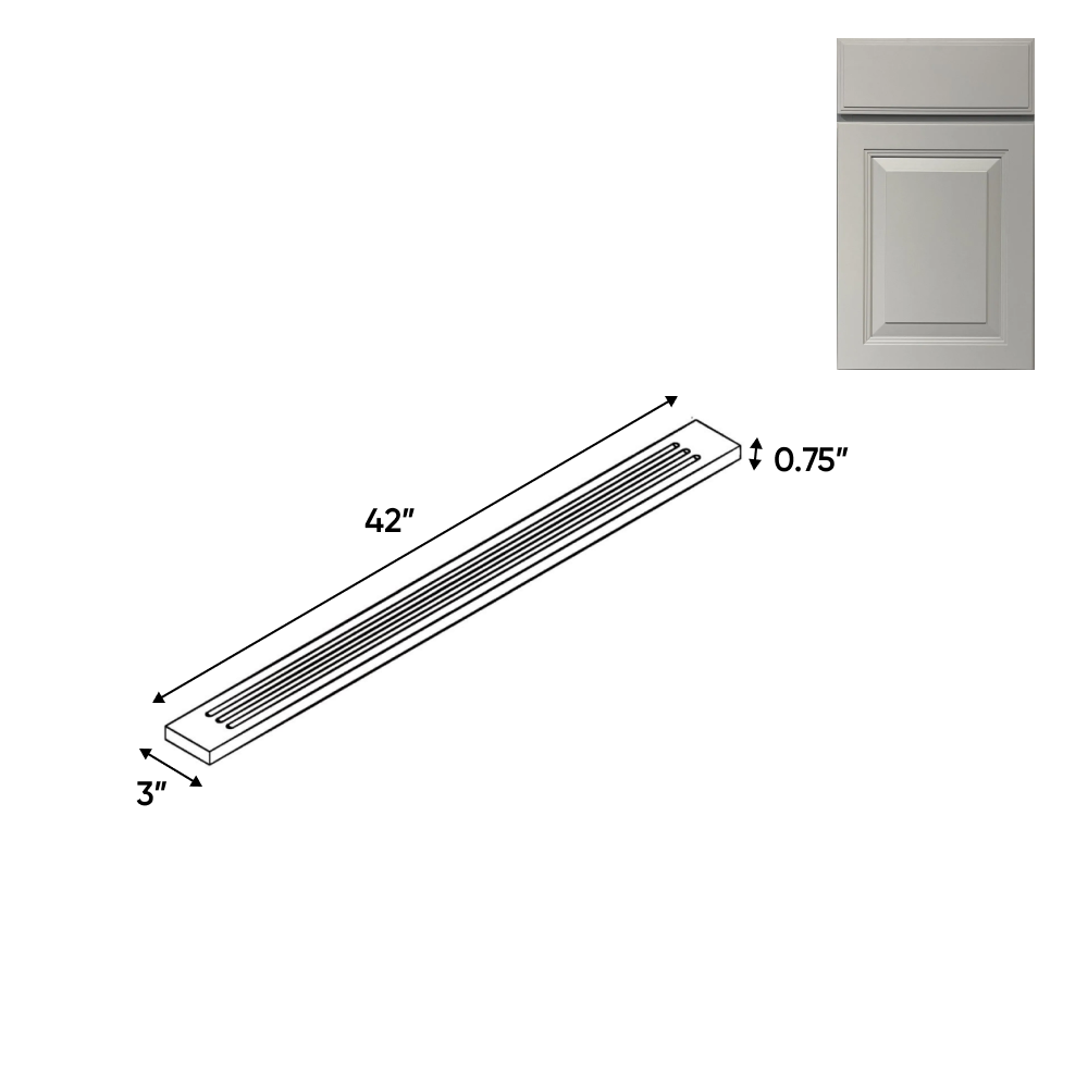 Avalon Ashen - 3 Inch Flutted Wall Fillers Accessories - 3