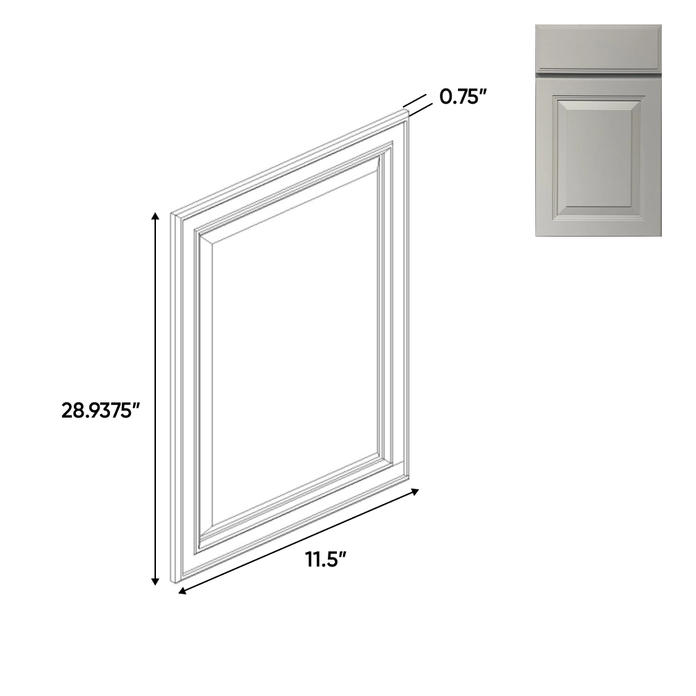 Avalon Ashen - 11.5 Inch Decorative End Panel Doors Accessories - 11.5