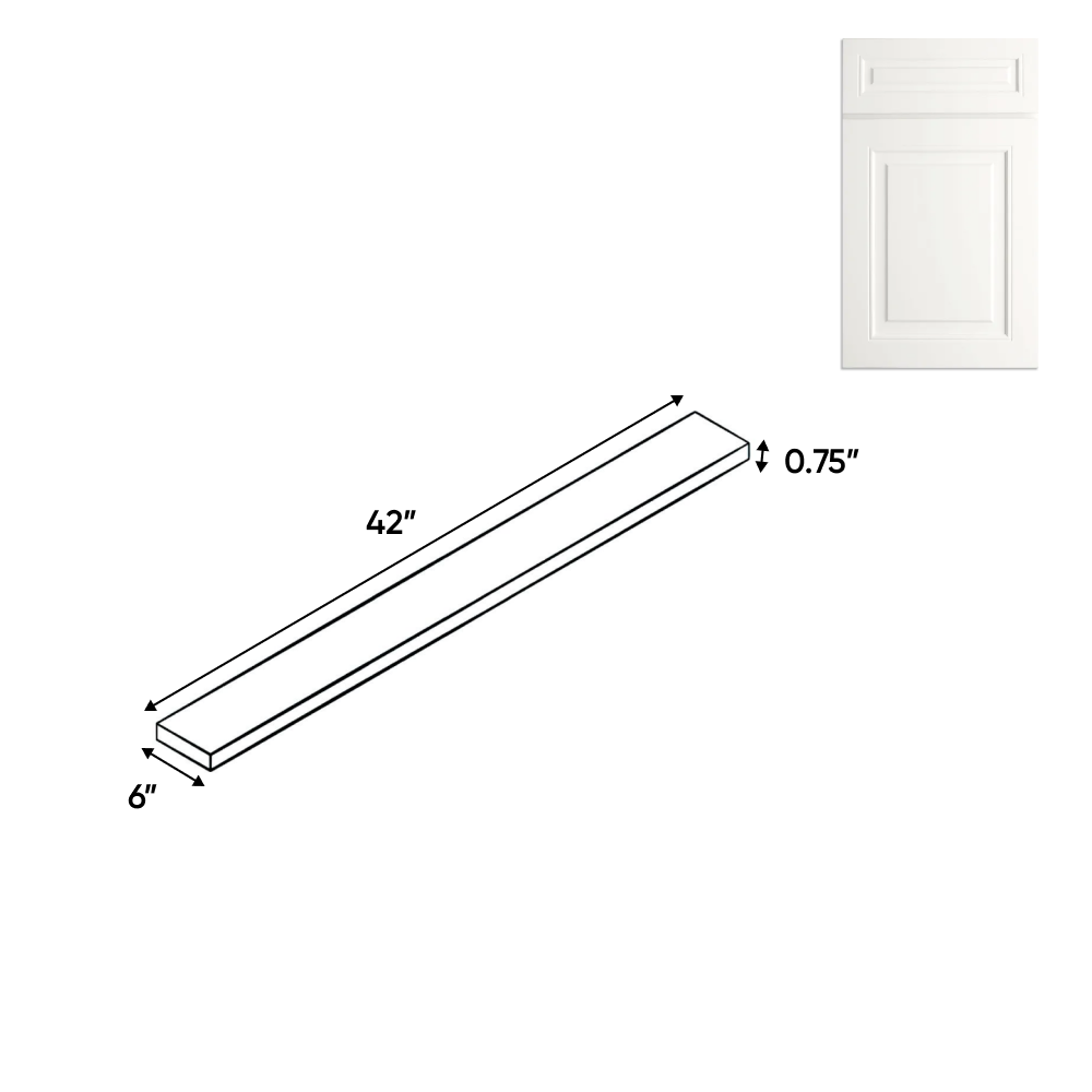 Atlas Blanco - 6 Inch Wall Fillers Accessories - 6" Width x 42" Height x .75" Depth