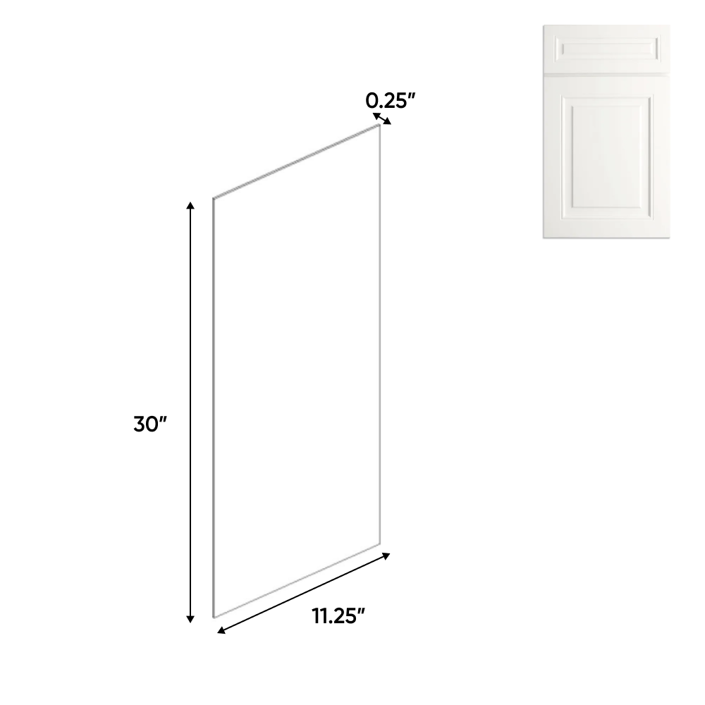 Atlas Blanco - 11.25 Inch Side Finished Skins Accessories - 11.25" Width x 30" Height x .25" Depth