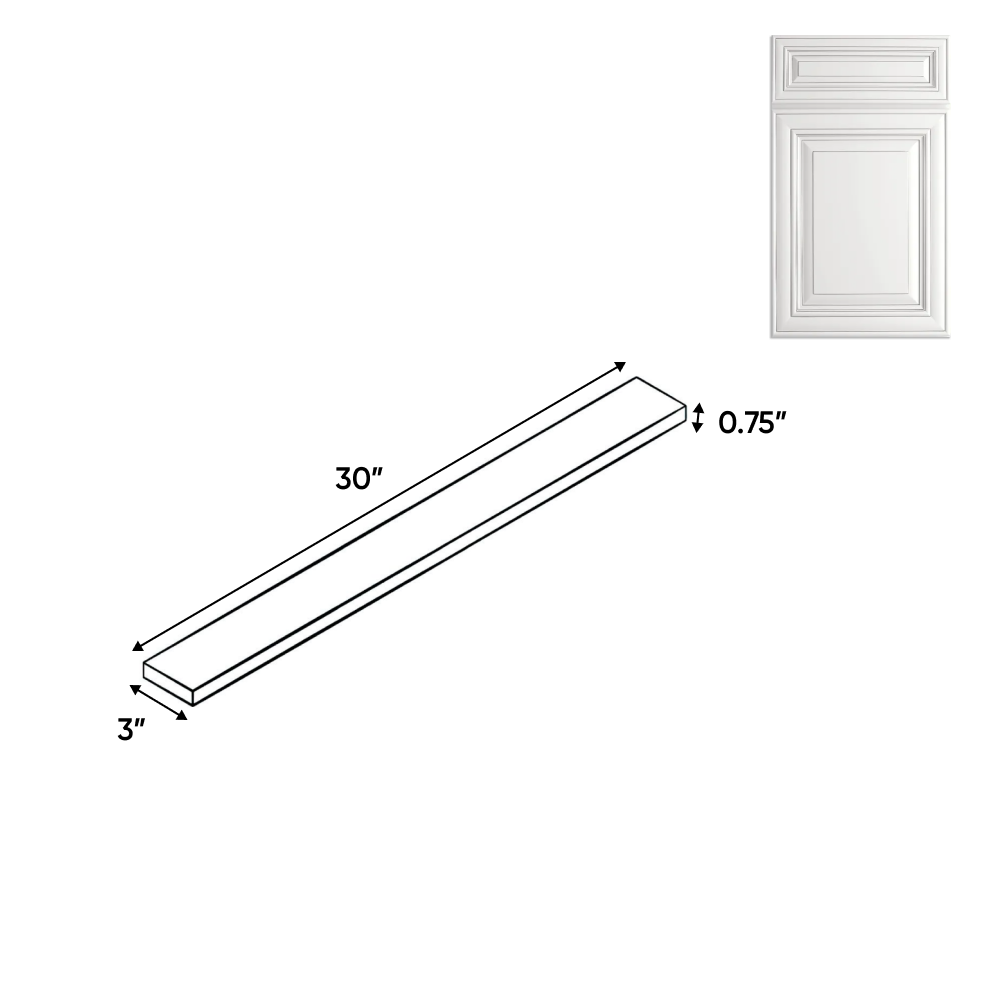 Arlington Oatmeal - 3 Inch Wall Fillers Accessories - 3" Width x 30" Height x .75" Depth