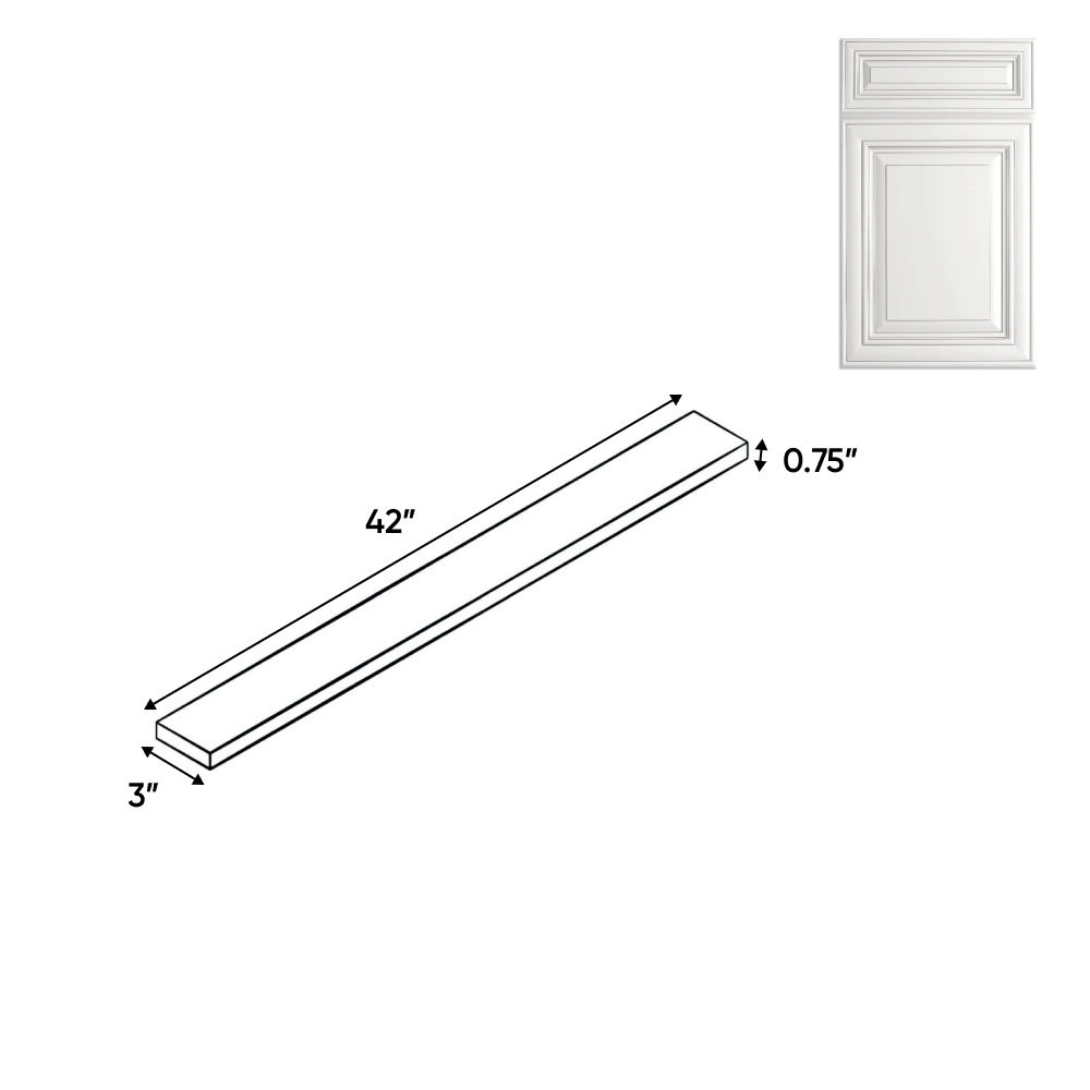 Arlington Oatmeal - 3 Inch Wall Fillers Accessories - 3" Width x 42" Height x .75" Depth