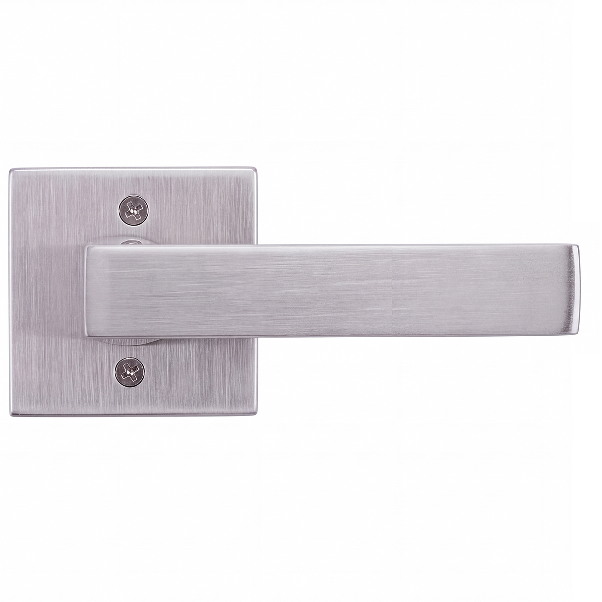 Ivanees Single Dummy Lever Handle in Satin Nickel Finish with Concealed Screws
