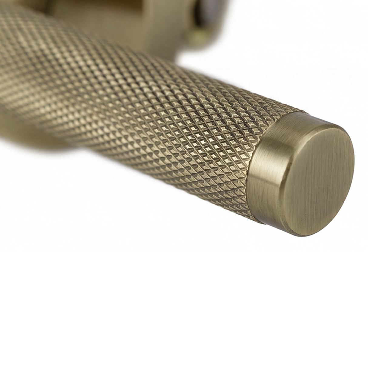 IIvanees Heavy Duty Privacy Leverset in Brushed Antique Brass Finish with Concealed Screws