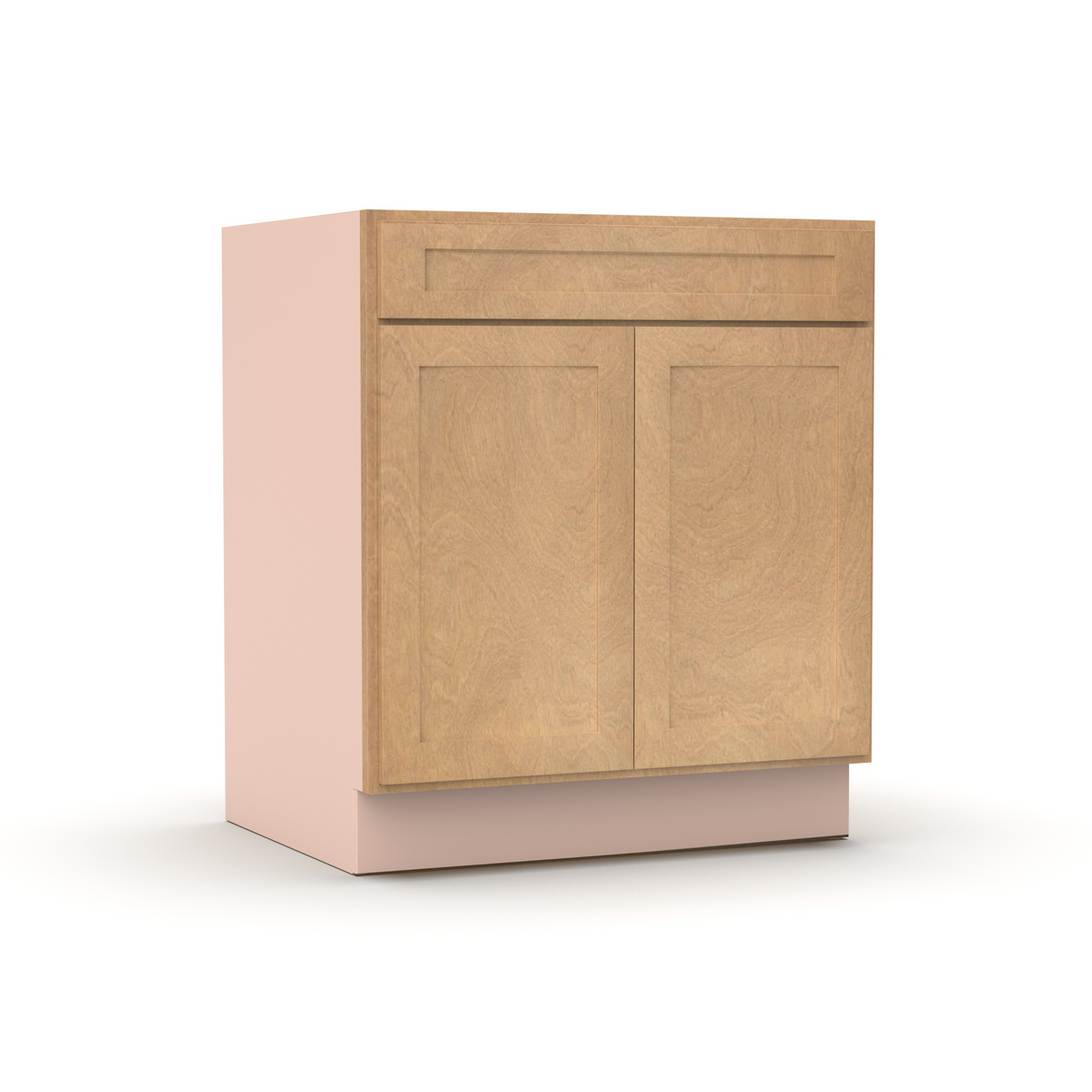 Liberty Shaker Karamel - 30 Inch Double Door Base Cabinet - 30" Width x 34.5" Height x 24" Depth