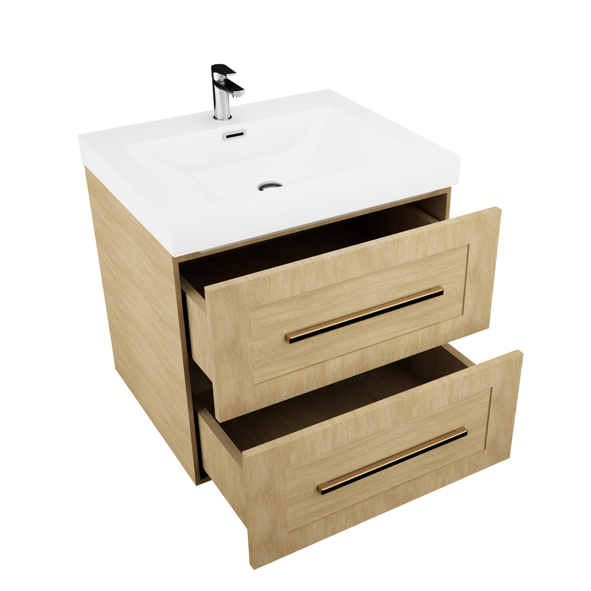 Eastpark Floating / Wall Mounted Bathroom Vanity with Acrylic Sink