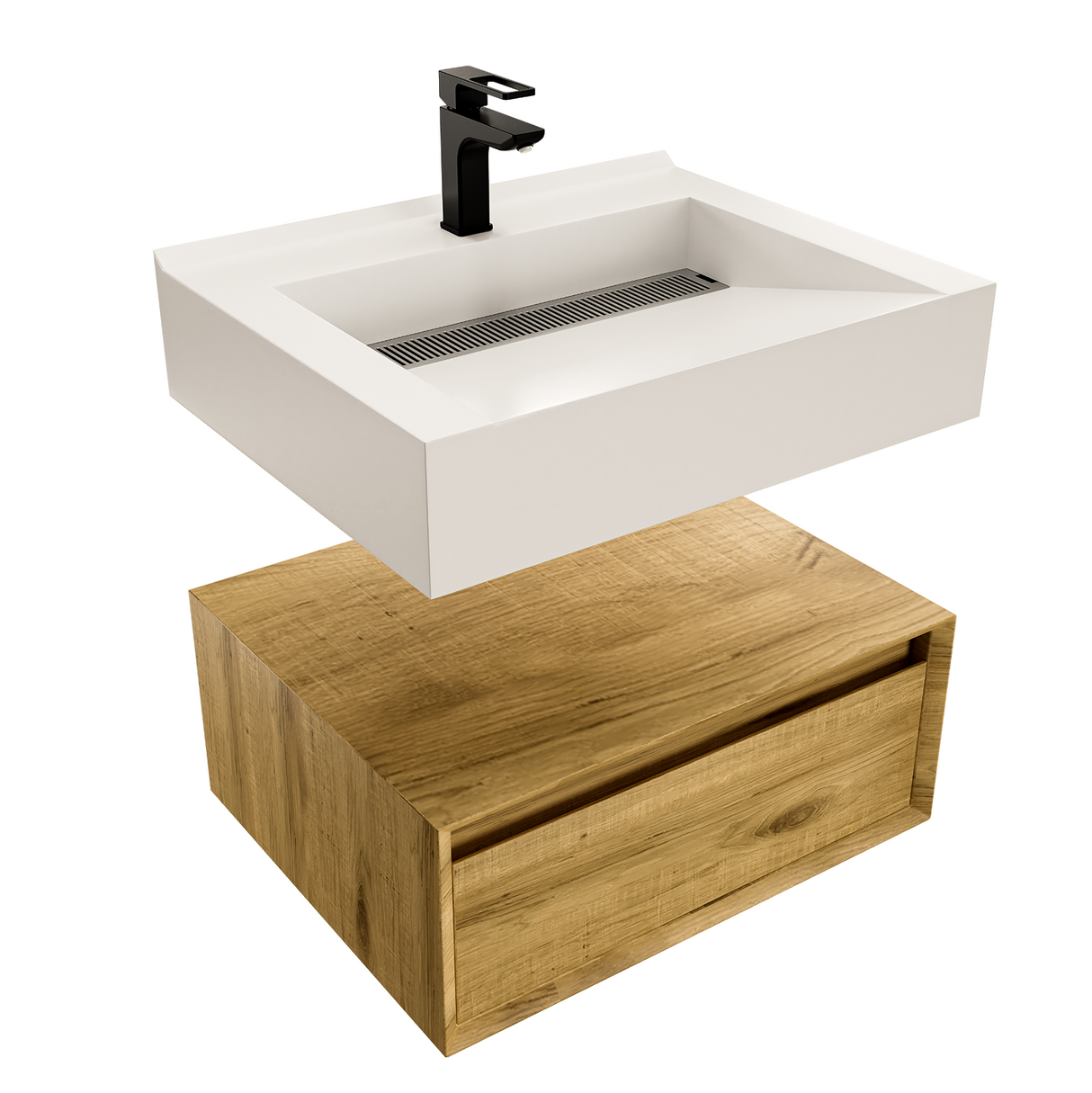 Alysa 24" Floating Bathroom Vanity Set with FLX16 Acrylic Sink