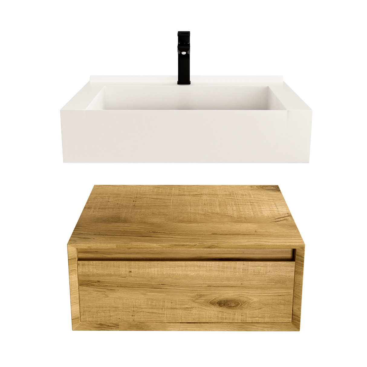 Alysa 24" Floating Bathroom Vanity Set with FLX16 Acrylic Sink