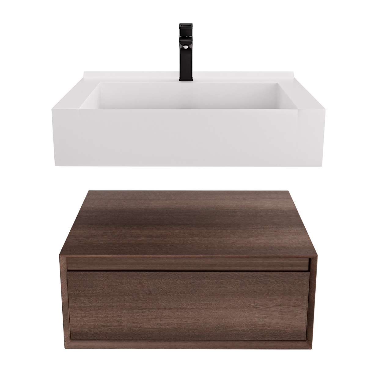 Alysa 24" Floating Bathroom Vanity Set with FLX16 Acrylic Sink