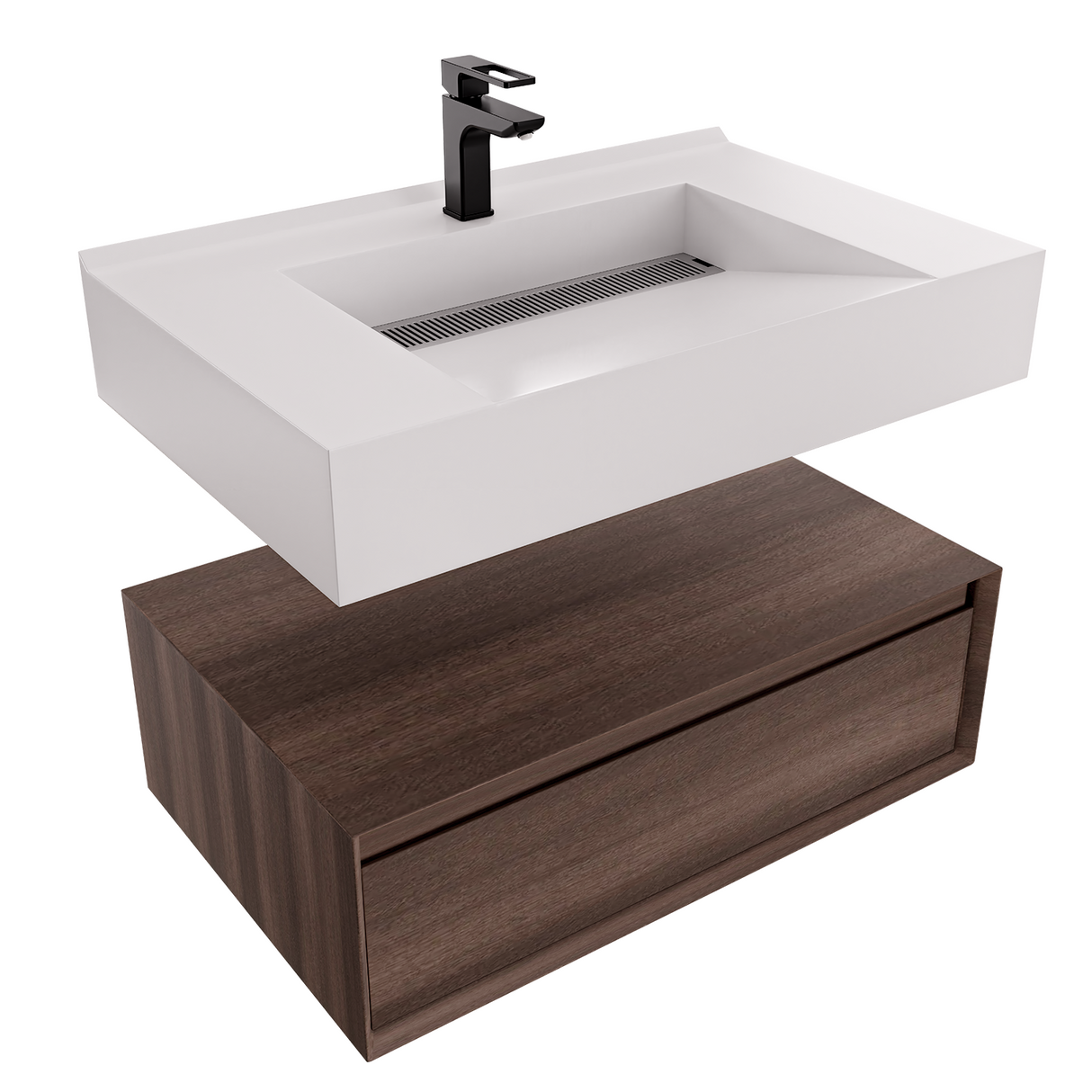 Alysa 30" Floating Bathroom Vanity Set with FLX16 Acrylic Sink