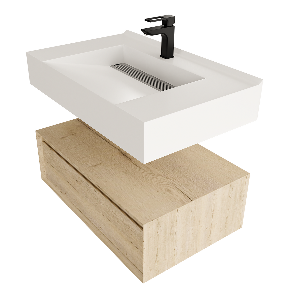 Alysa 30" Floating Bathroom Vanity Set with FLX16 Acrylic Sink