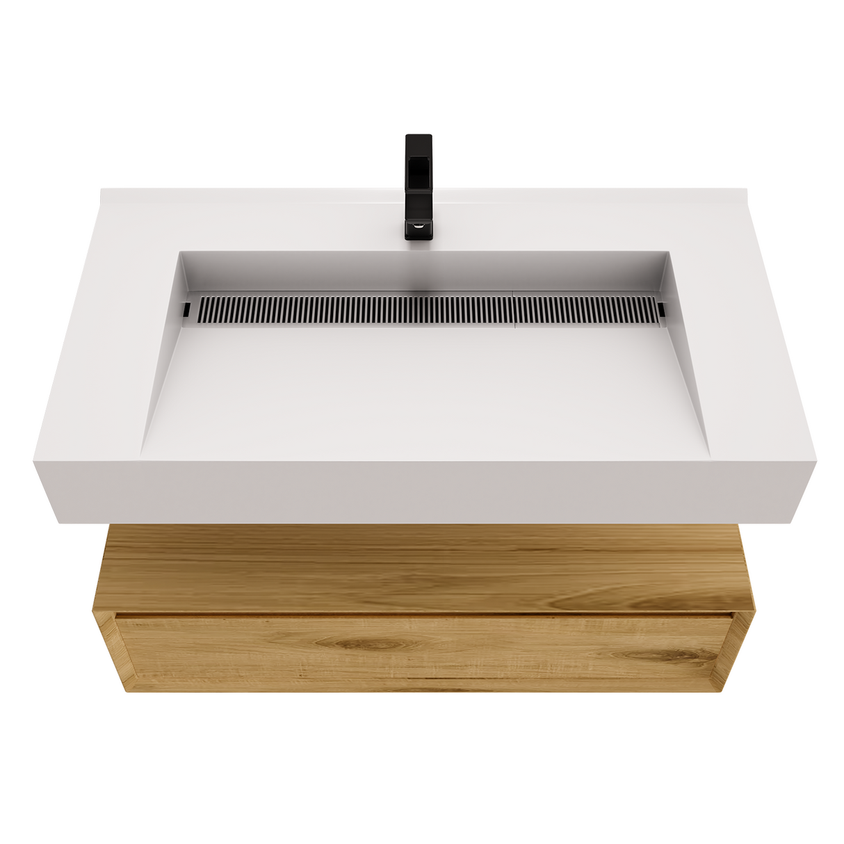 Alysa 36" Floating Bathroom Vanity Set with FLX16 Acrylic Sink