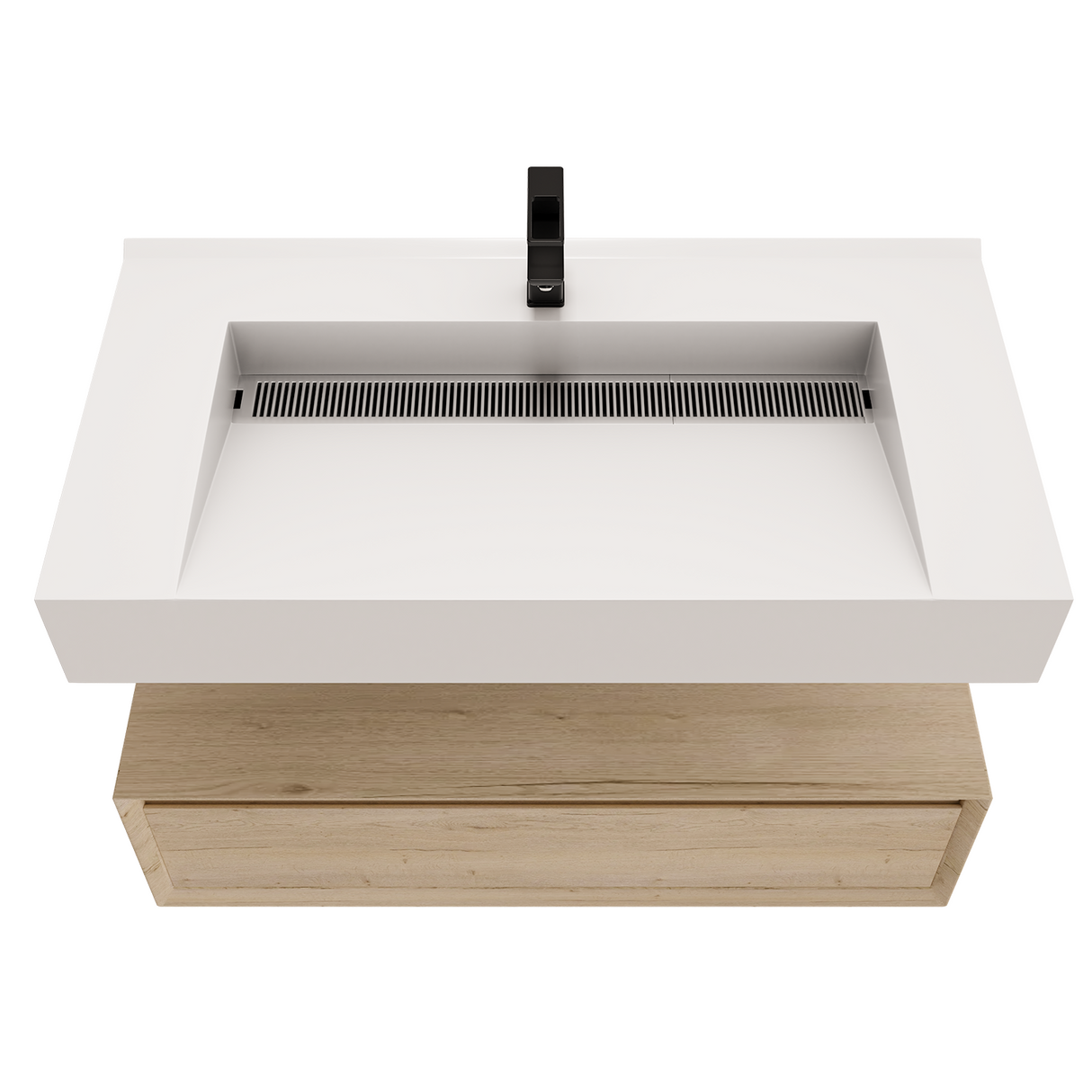 Alysa 36" Floating Bathroom Vanity Set with FLX16 Acrylic Sink