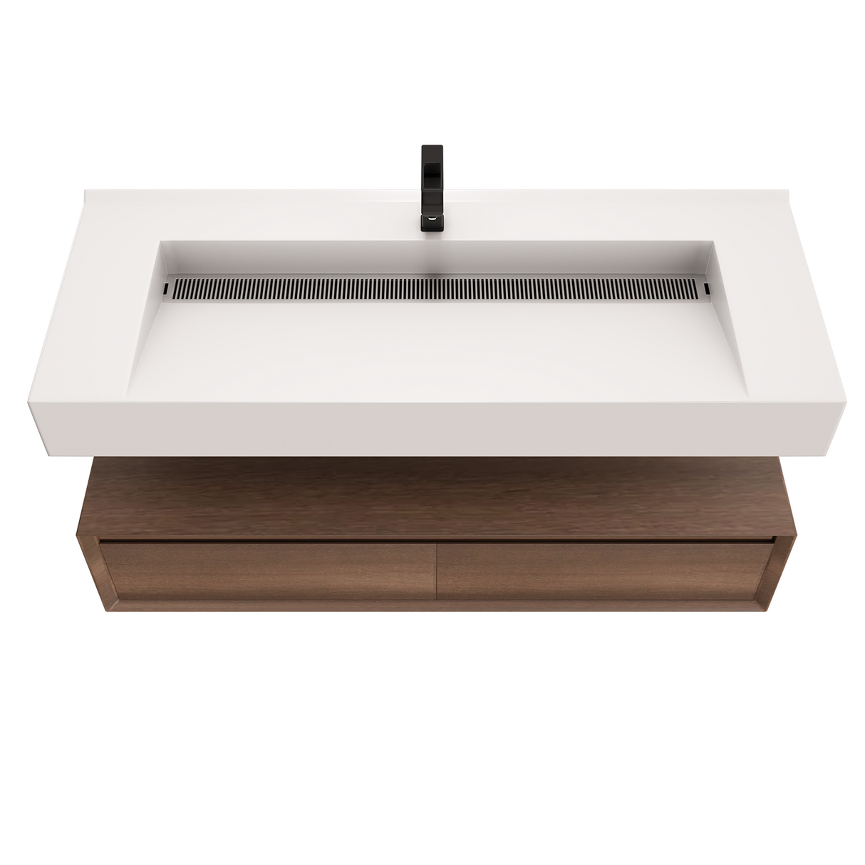 Alysa 48" Floating Bathroom Vanity Set with FLX16 Acrylic Single Sink Top