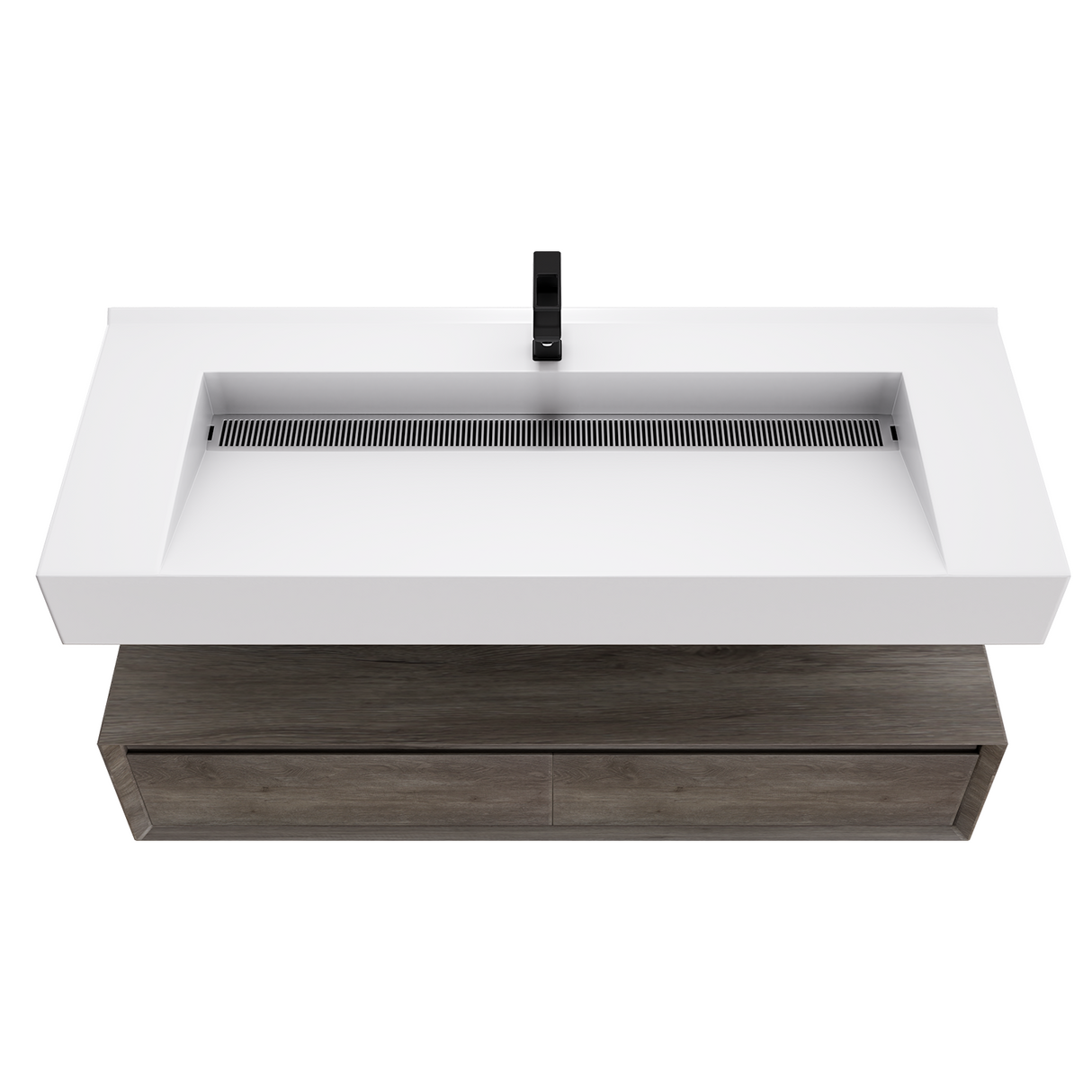 Alysa 48" Floating Bathroom Vanity Set with FLX16 Acrylic Single Sink Top