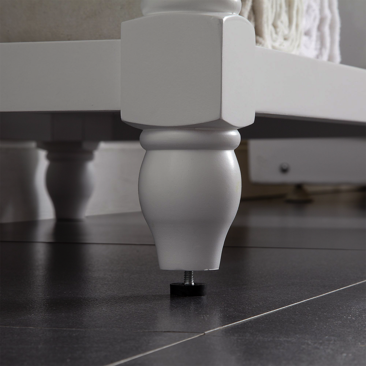 36" Elizabeth Freestanding Solid Wood White Bathroom Vanity with Carrara Natural Marble Sink Top with 4 In. Backsplash